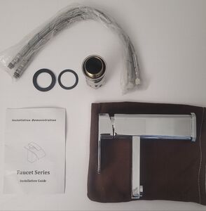 Santec 6680BO10 Bravo Bathroom Faucet Extended Single Hole 1.2 GPM Satin Nickel